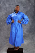 Eva Ruched Shirt Dress