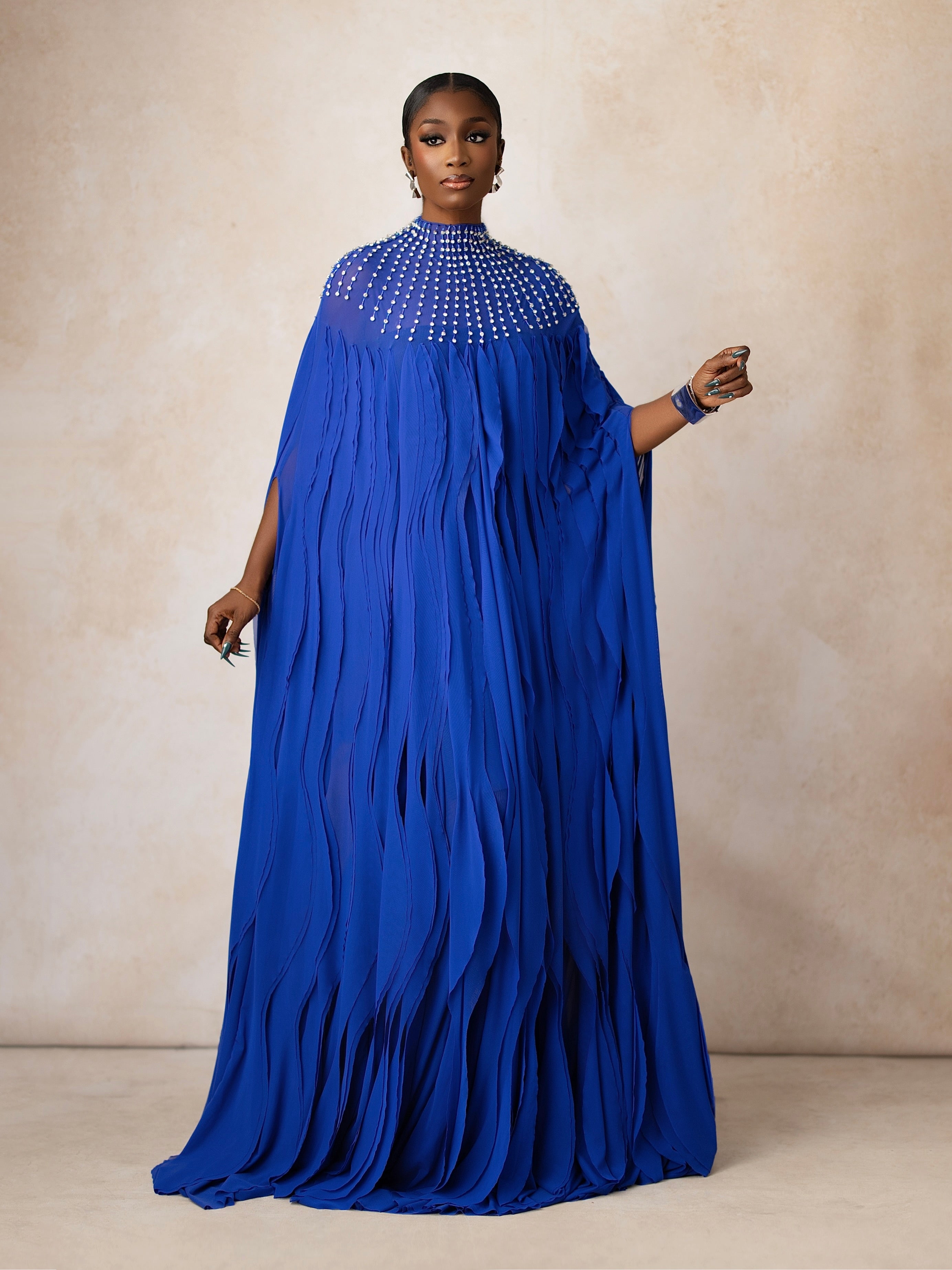 Luxe Crystal Cascade Kaftan