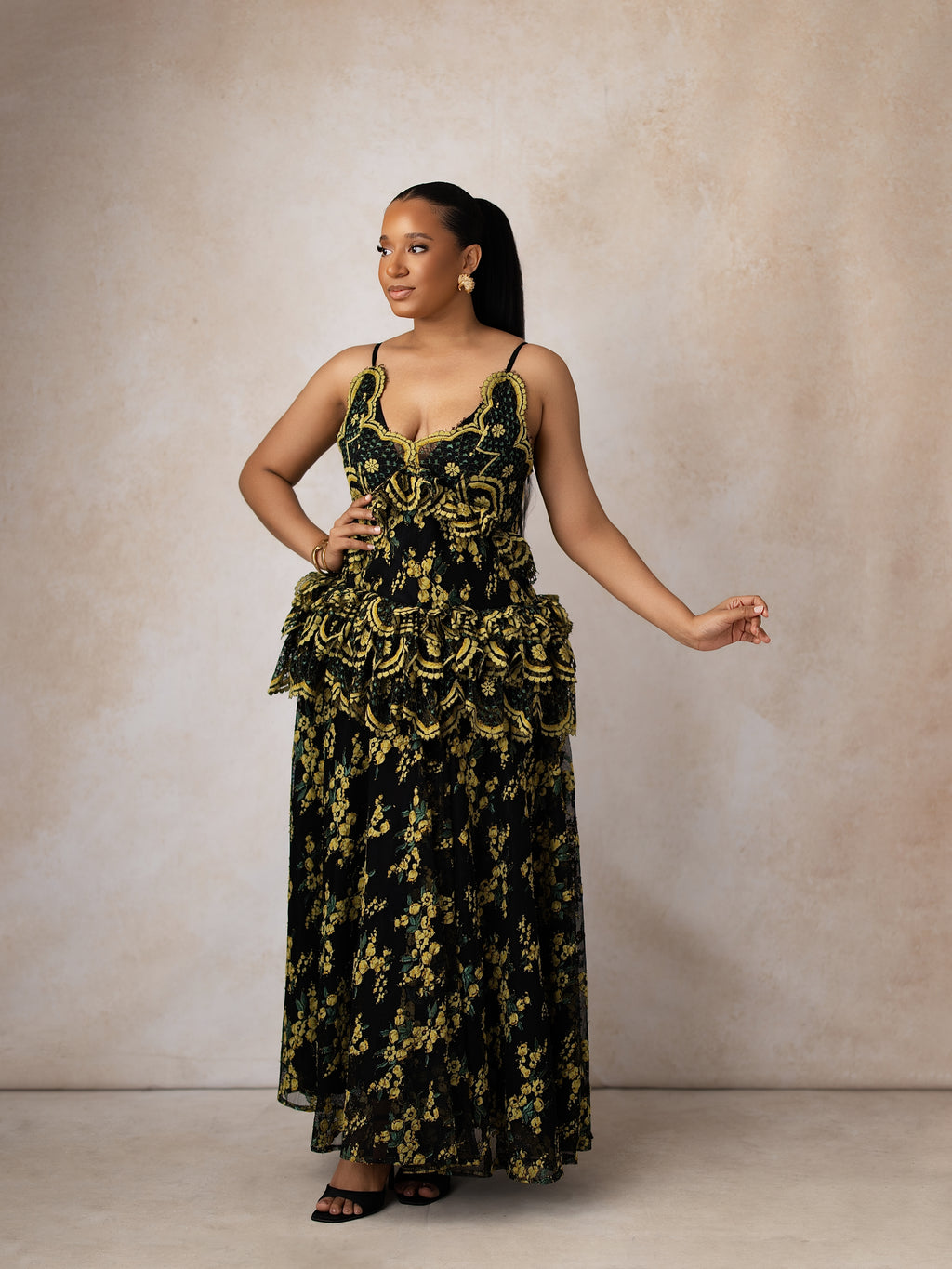 Lumina Lace Maxi Dress