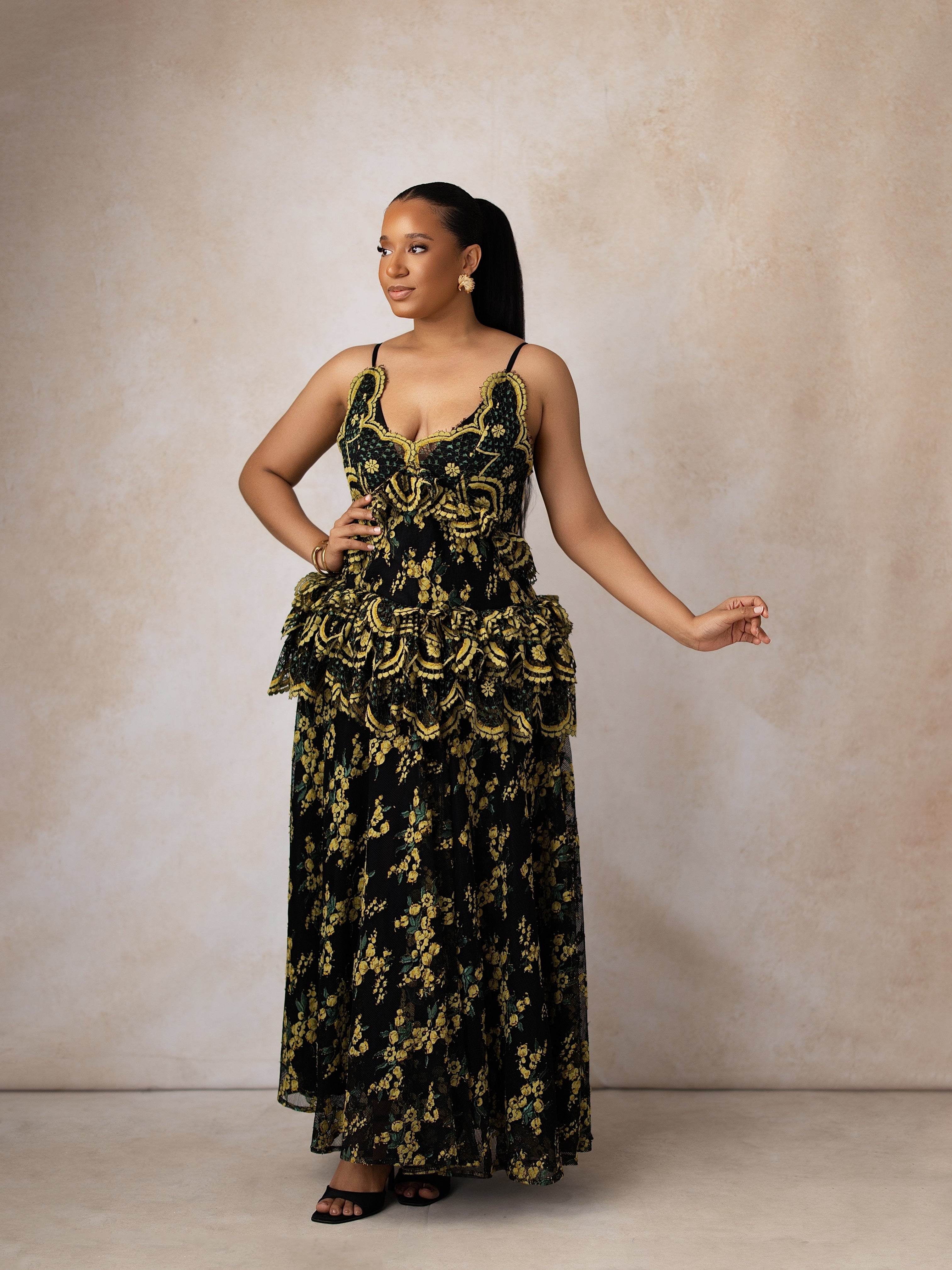 Lumina Lace Maxi Dress