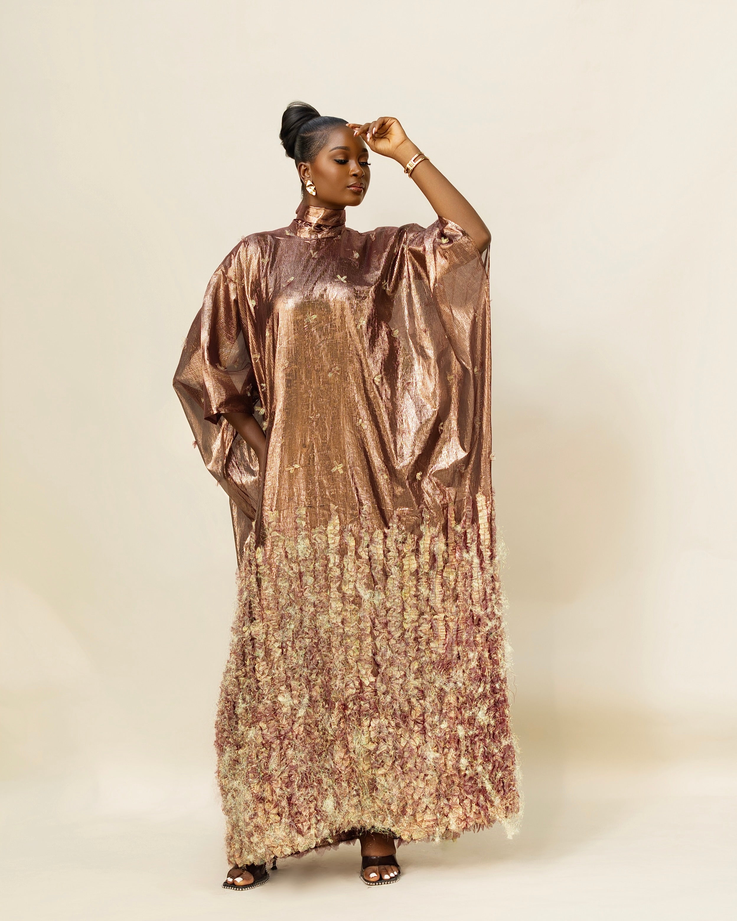 Lumina Metallic Kaftan