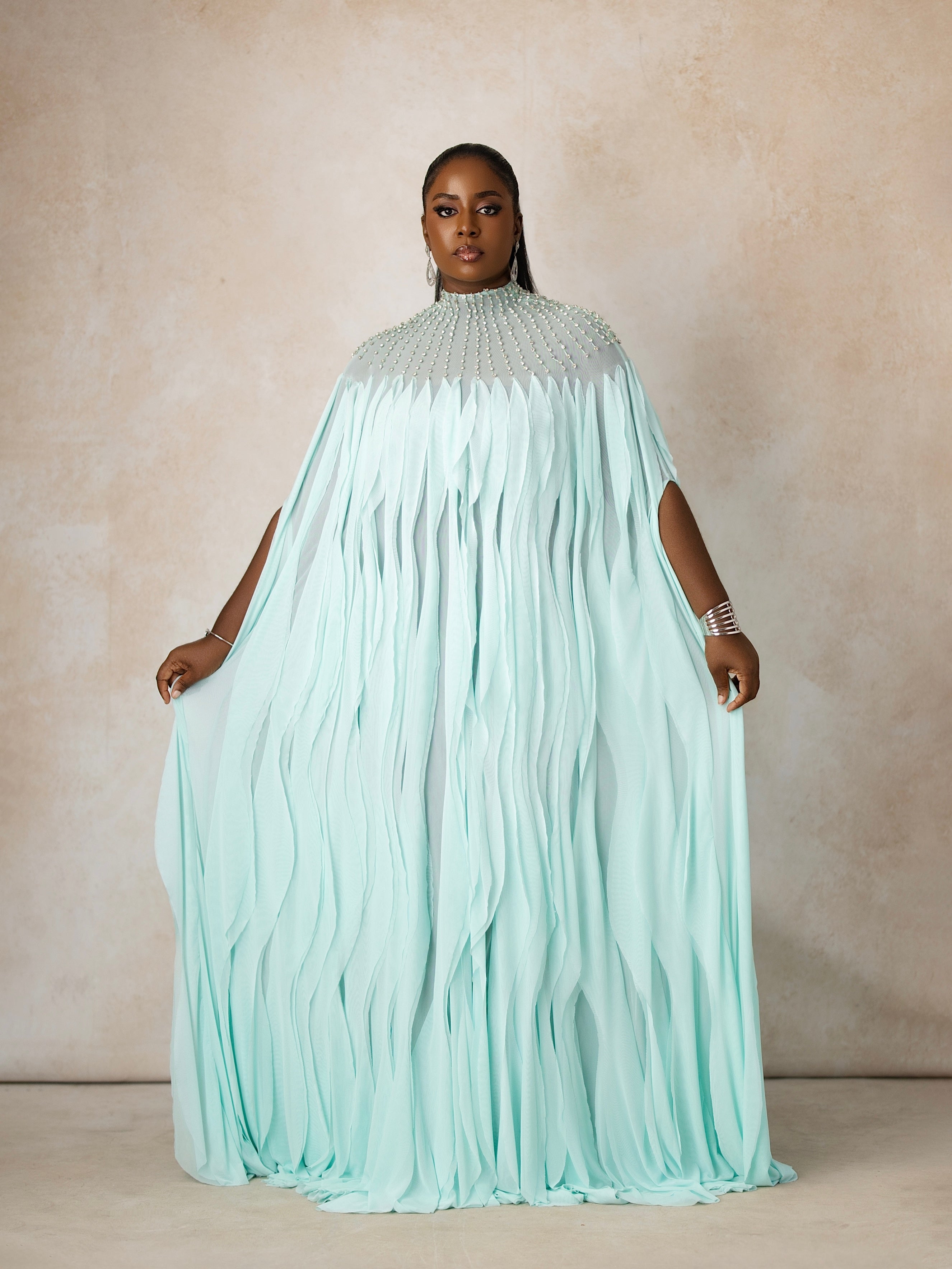 Luxe Crystal Cascade Kaftan