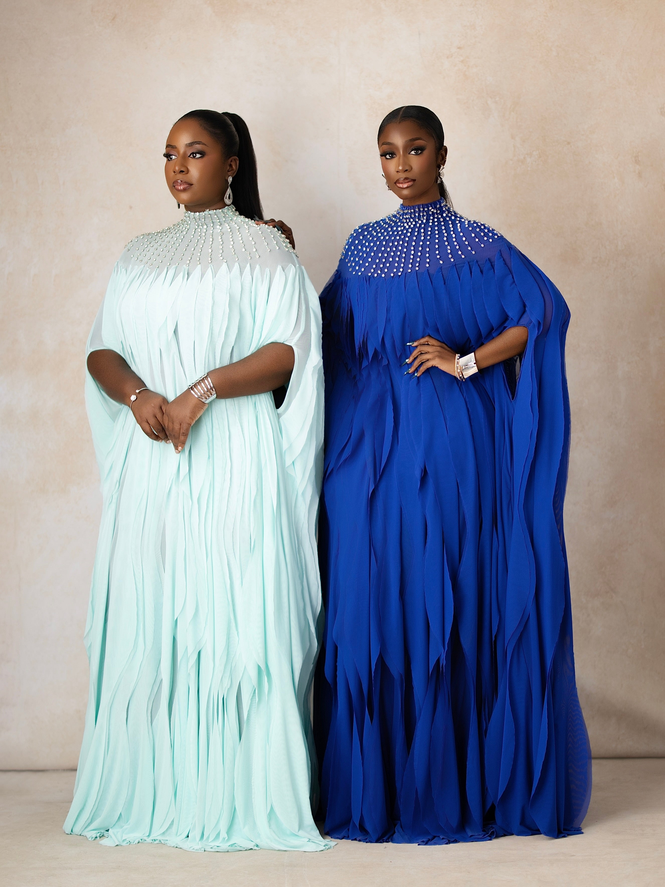 Luxe Crystal Cascade Kaftan