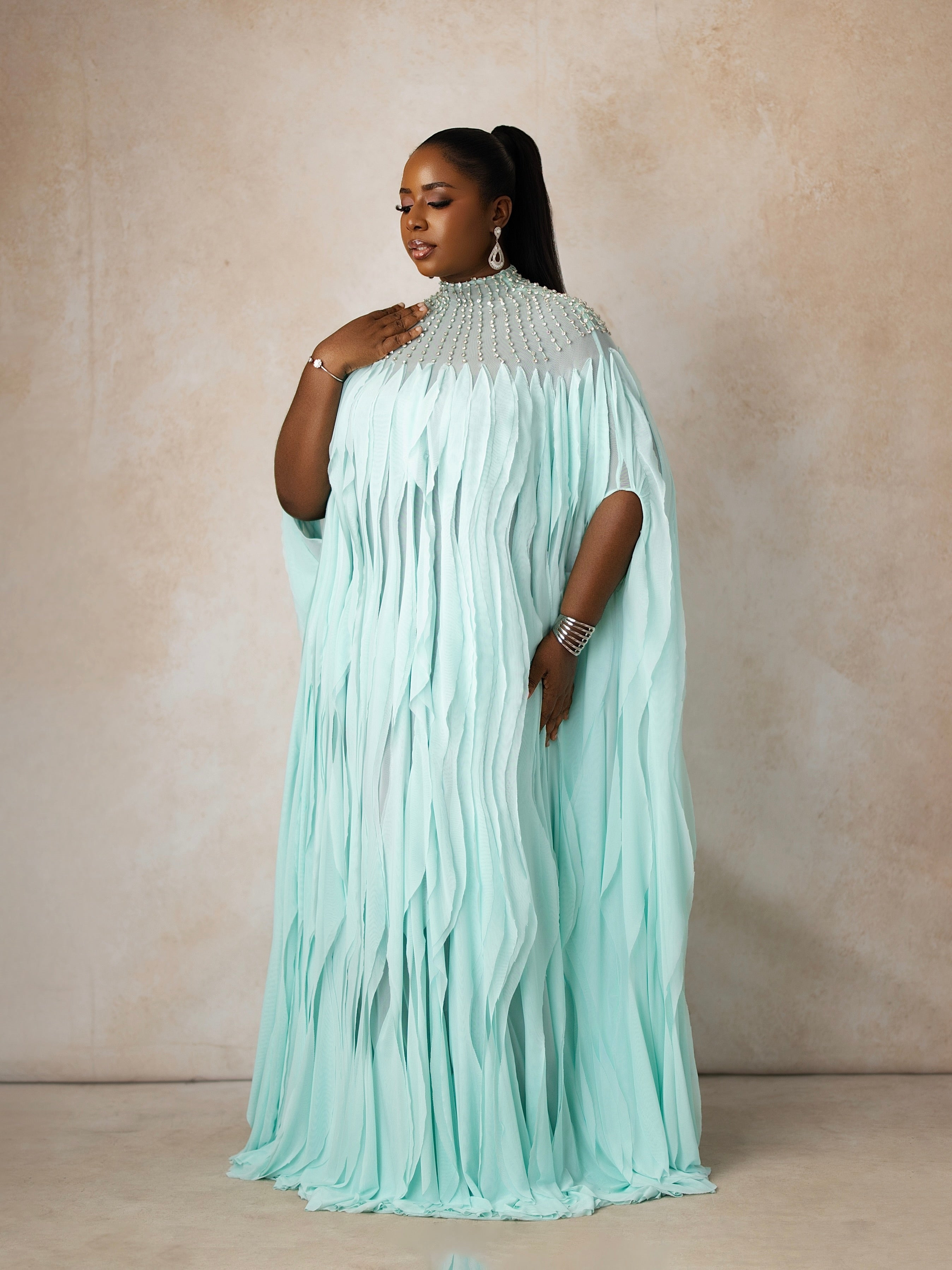 Luxe Crystal Cascade Kaftan
