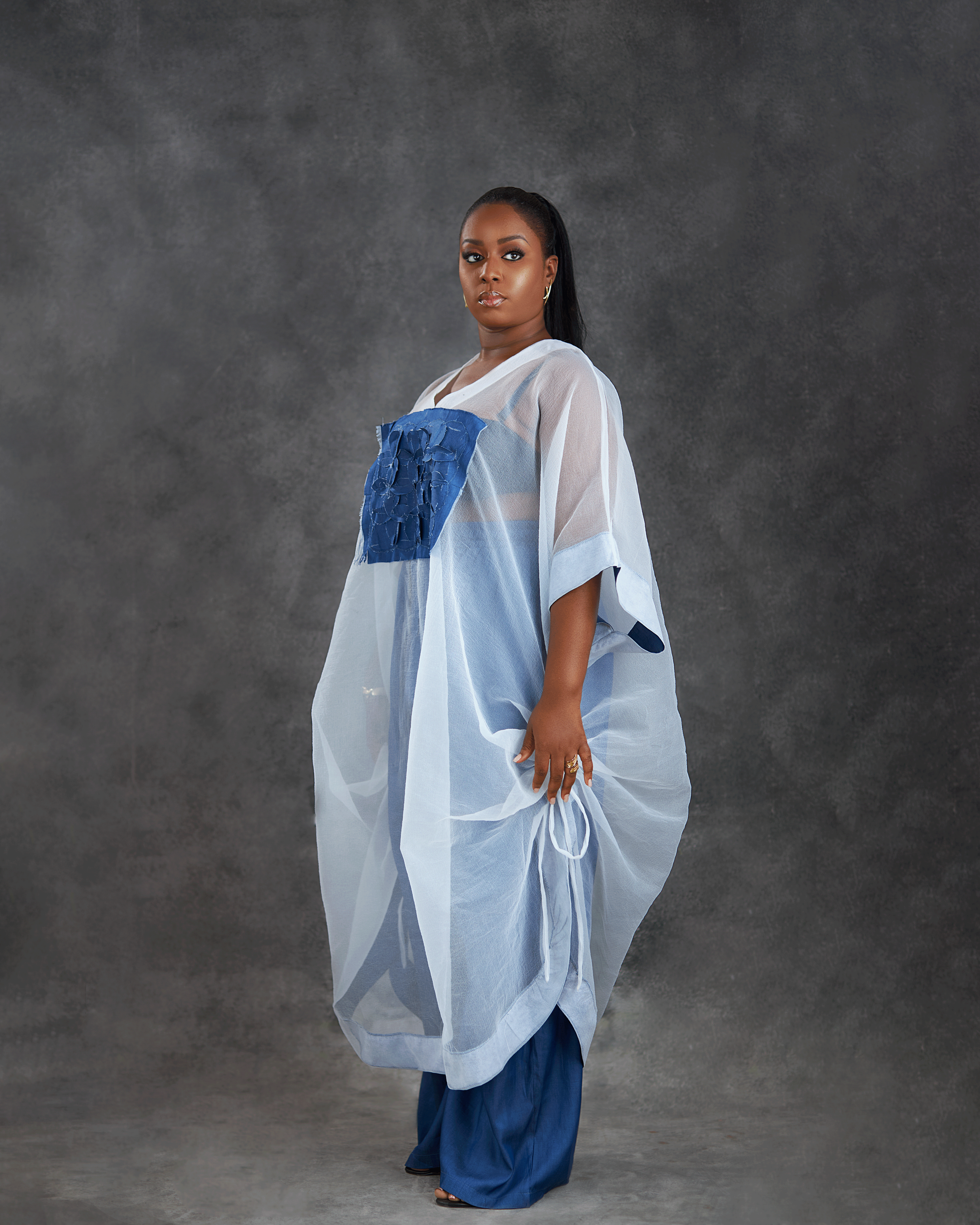 Lyla Kaftan and Denim Set