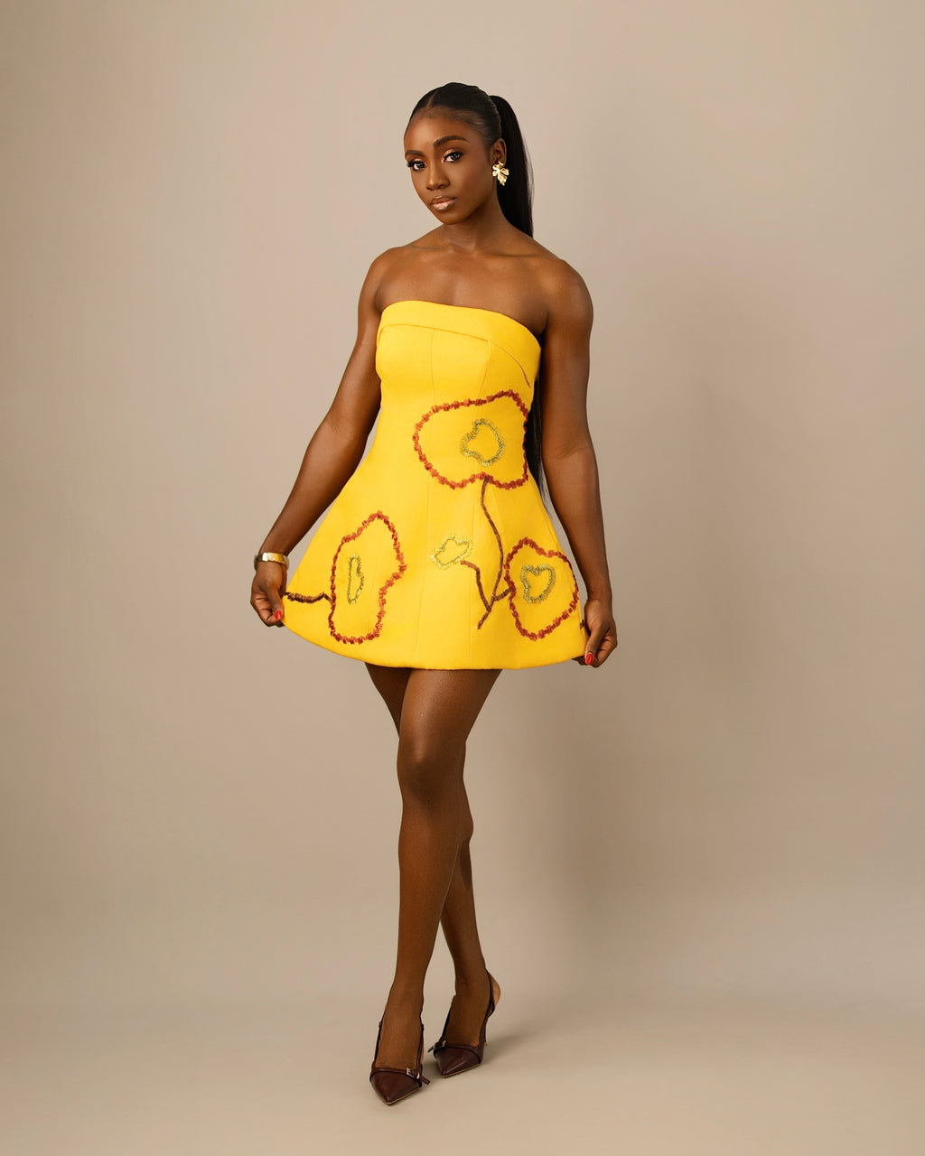 Ododo Aso Oke Mini Dress