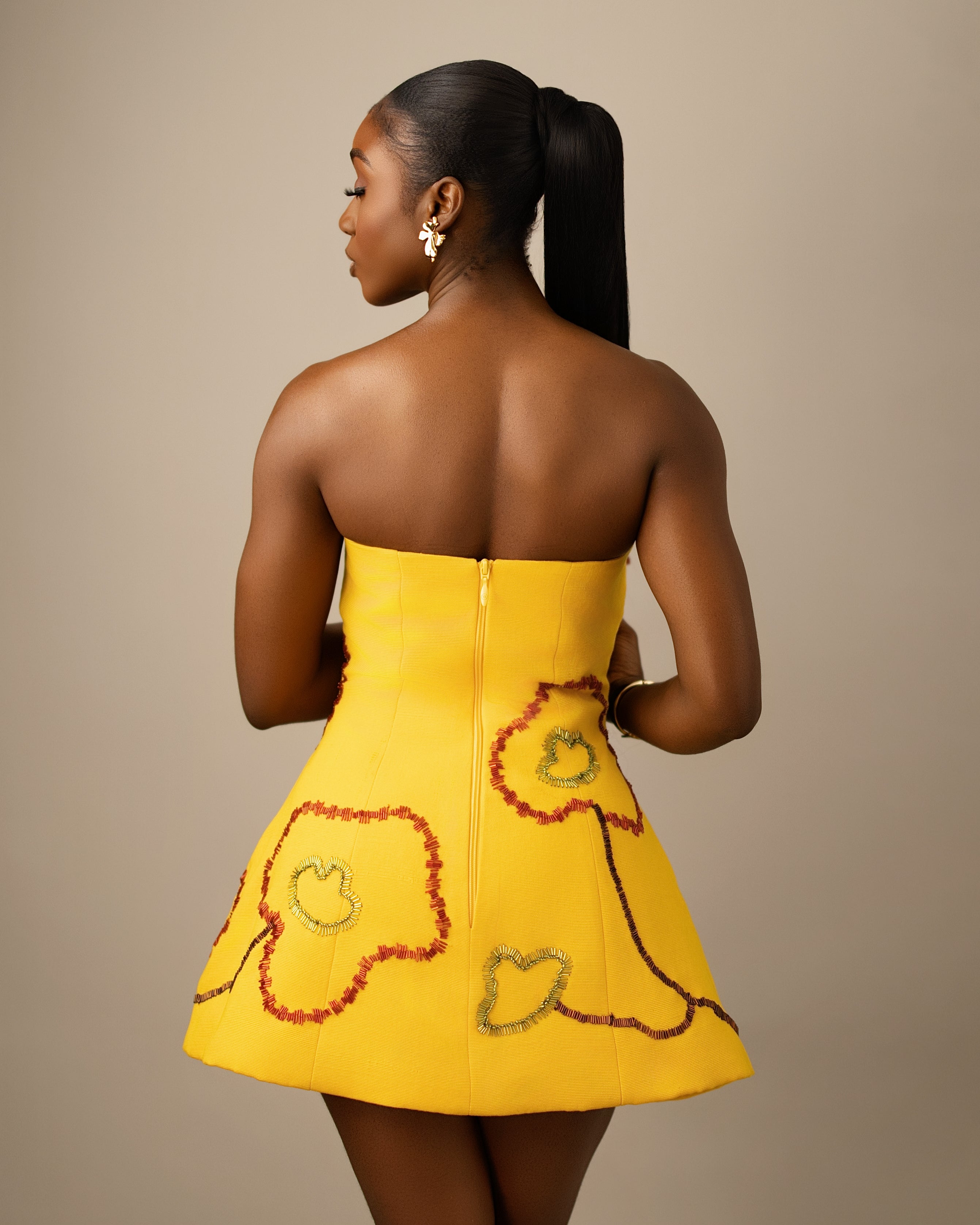 Ododo Aso Oke Mini Dress