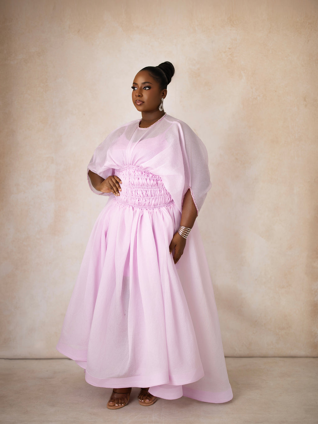 Safari Organza Maxi Dress