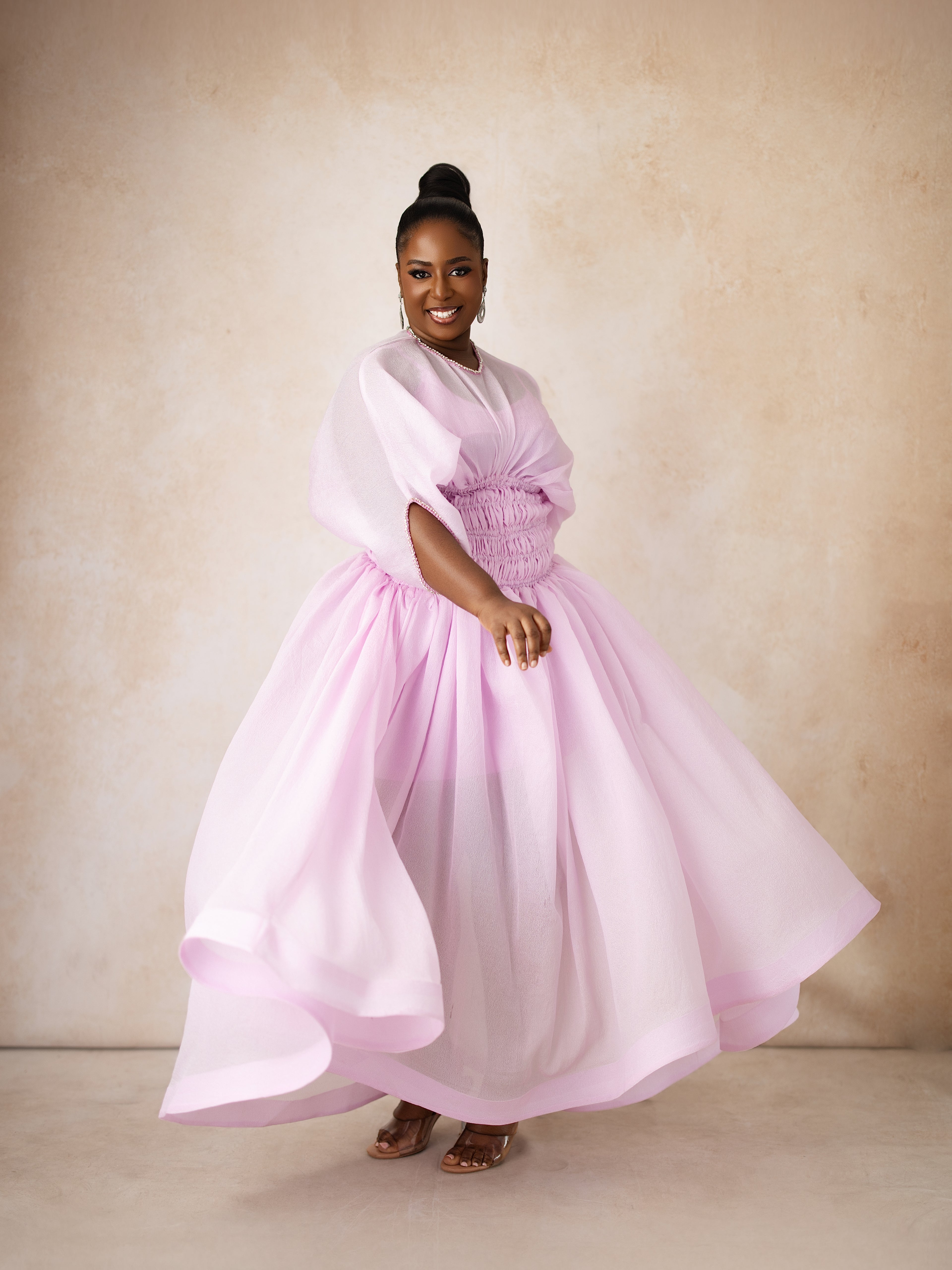 Safari Organza Maxi Dress