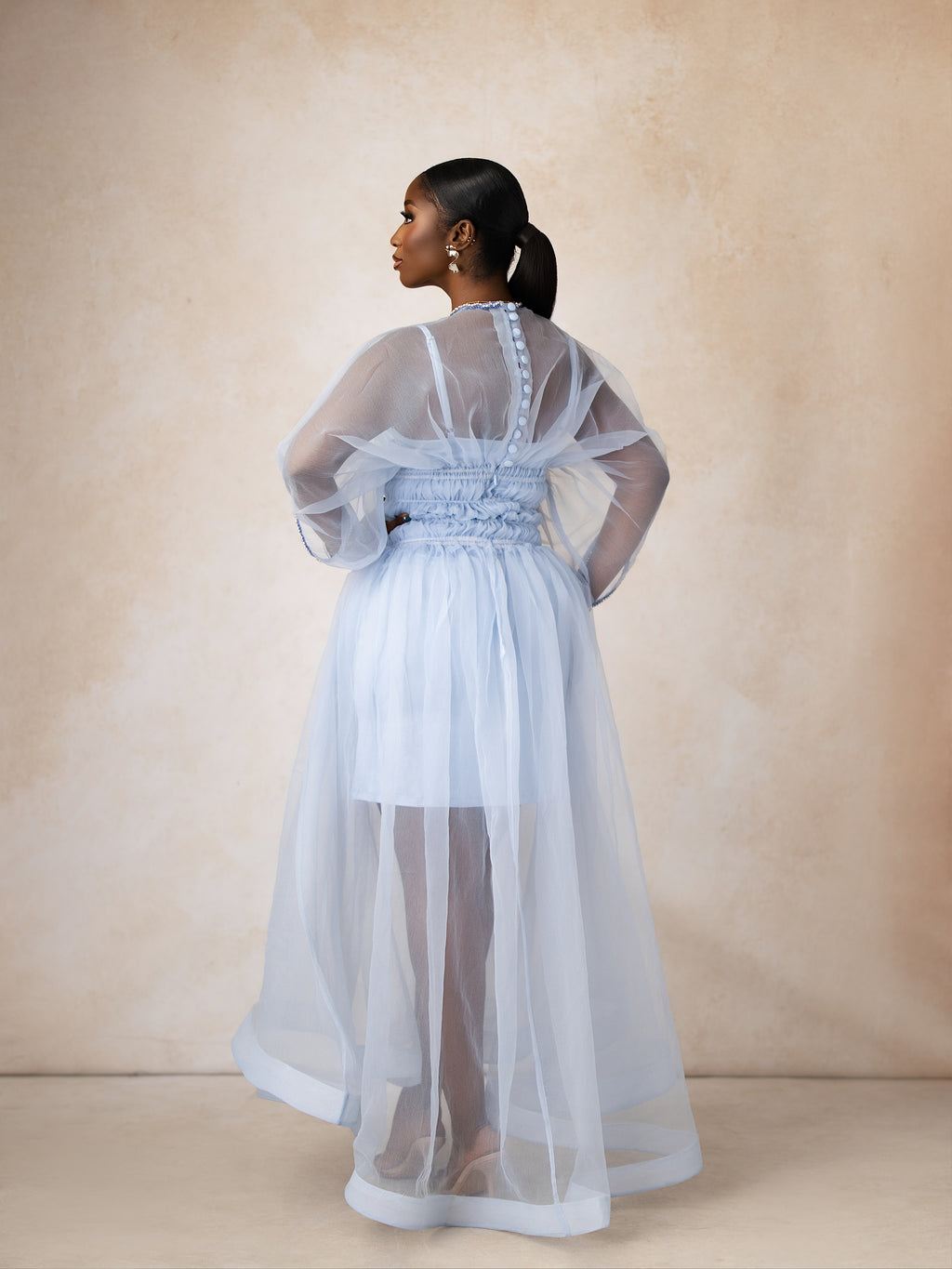 Safari Organza Maxi Dress