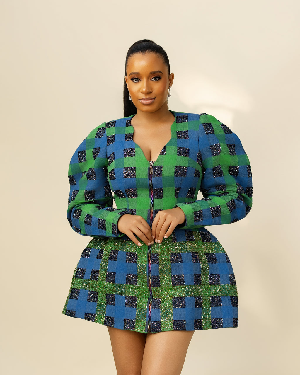 Tola Checked Dress